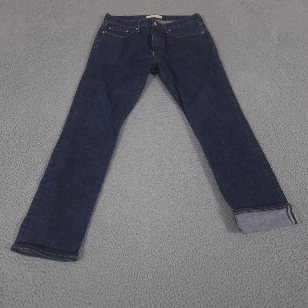 Gap Jeans Mens 32x30 Blue Skinny GapFlex Resin Dark Wash Denim Stretch Comfort